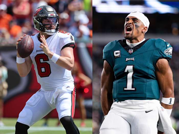 Baker Mayfield and Jalen Hurts will meet on Monday Night Football in Week 3. 